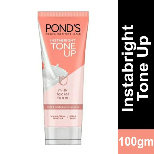 Ponds Instabright Tone Up Milk Facial Foam 100g (Made In Indonesia)