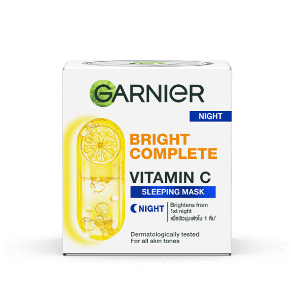 Garnier Bright Complete Vitamin C Yoghurt Sleeping Mask 50ml (Made In Indonesia)