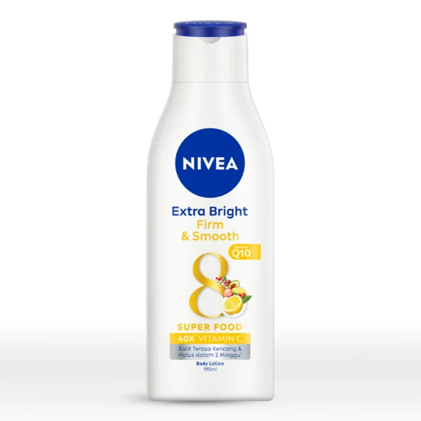 NIVEA Extra Bright Firm & Smooth Q10 Body Lotion 190ml (Made In Indonesia)