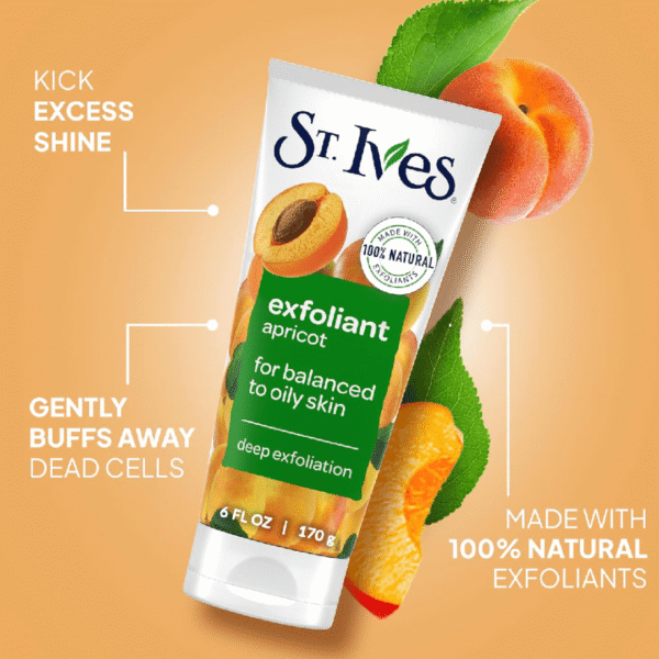 St Ives Fresh Skin Apricot Face Scrub 170g (Made In USA)