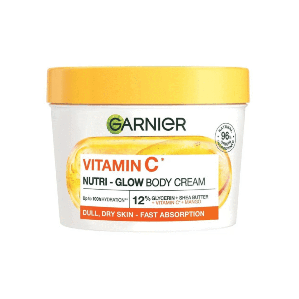 Garnier Vitamin C Nutri Glow Body Cream 380ml (Made In france)