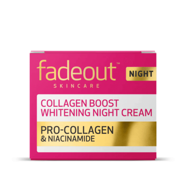 FADEOUT Skincare Collagen Boost Pro-Collagen & Niacinamide Whitening Night Cream 50ml (Made In UK)