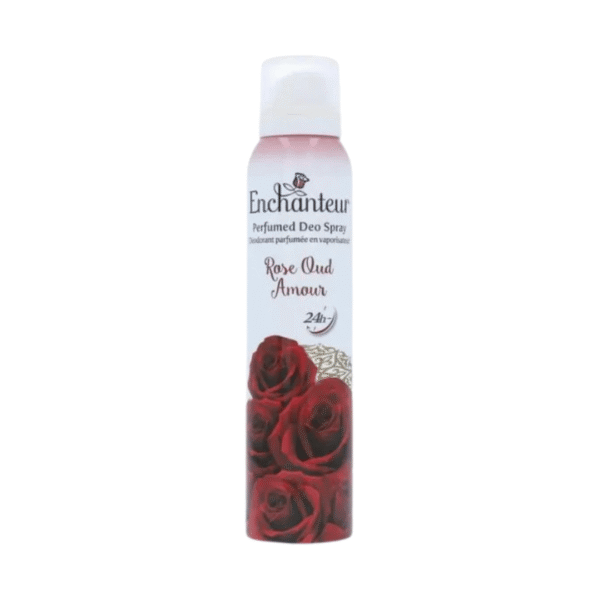 Enchanteur Rose Oud Amour Perfumed Deodorant Spray 150 ml (Made In Indonesia)
