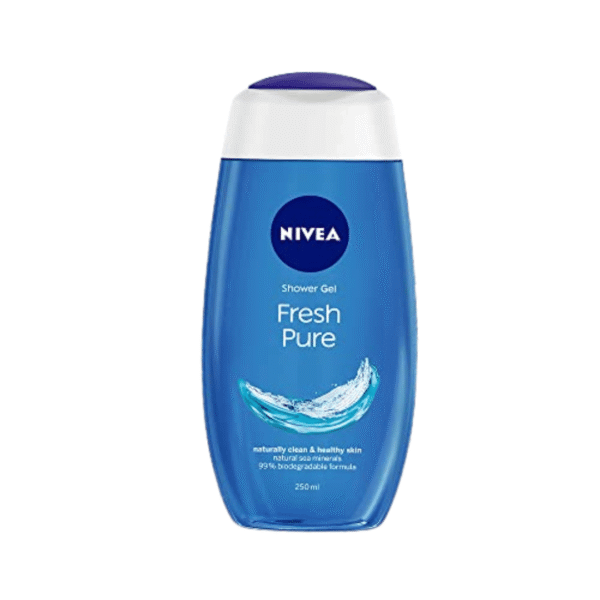 NIVEA Fresh Pure Shower Gel with Sea Minerals 250ml (Made In Germany)