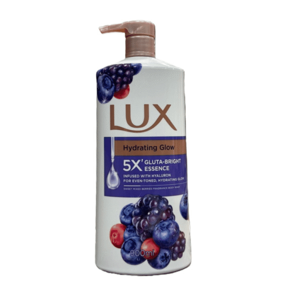 LUX Hydrating Glow Sweet Mixed Berries Body Wash 900ml (Made In Thailand)
