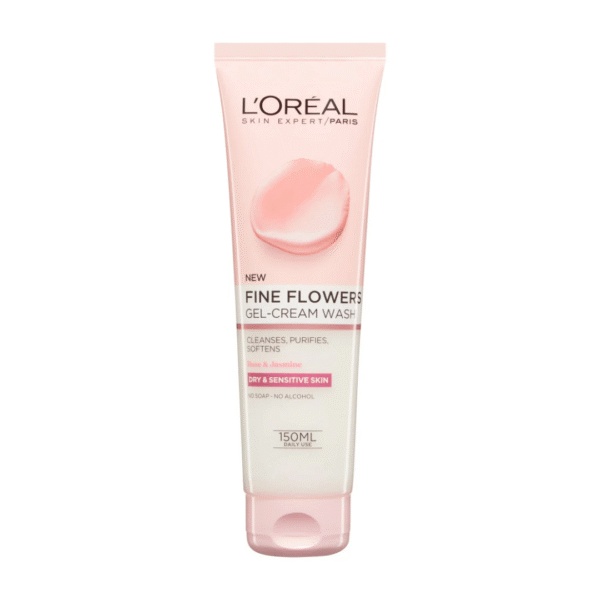 Loreal Paris Fine Flowers Gel-Cream Face Wash 150ml (Made In Germany)
