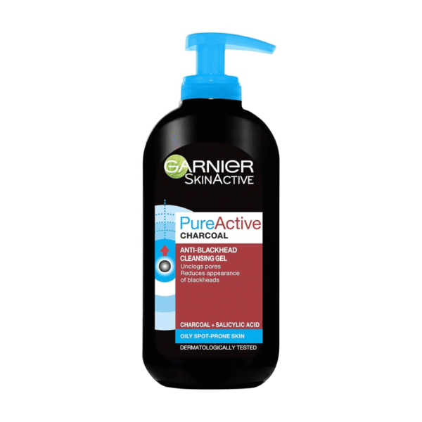 Garnier Pure Active Charcoal Cleansing Gel 200ml (Made In Poland)