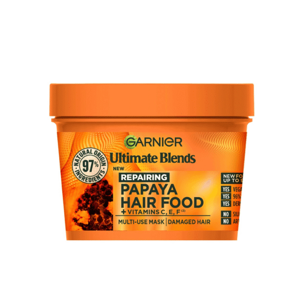 Garnier Papaya & Amla Hair Food Mask for Damaged Hair 400ml (Made In Germany)