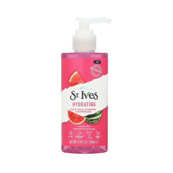 St Ives Hydrating Watermelon Daily Cleanser 200ml (Made In France)