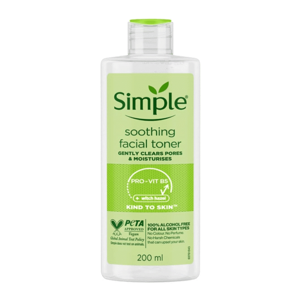 Simple Kind to Skin Soothing Facial Toner 200ml (Made In UK)